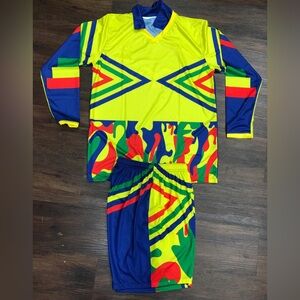 Colorful Graphic Sports Set Jorge Campos soccer portero
